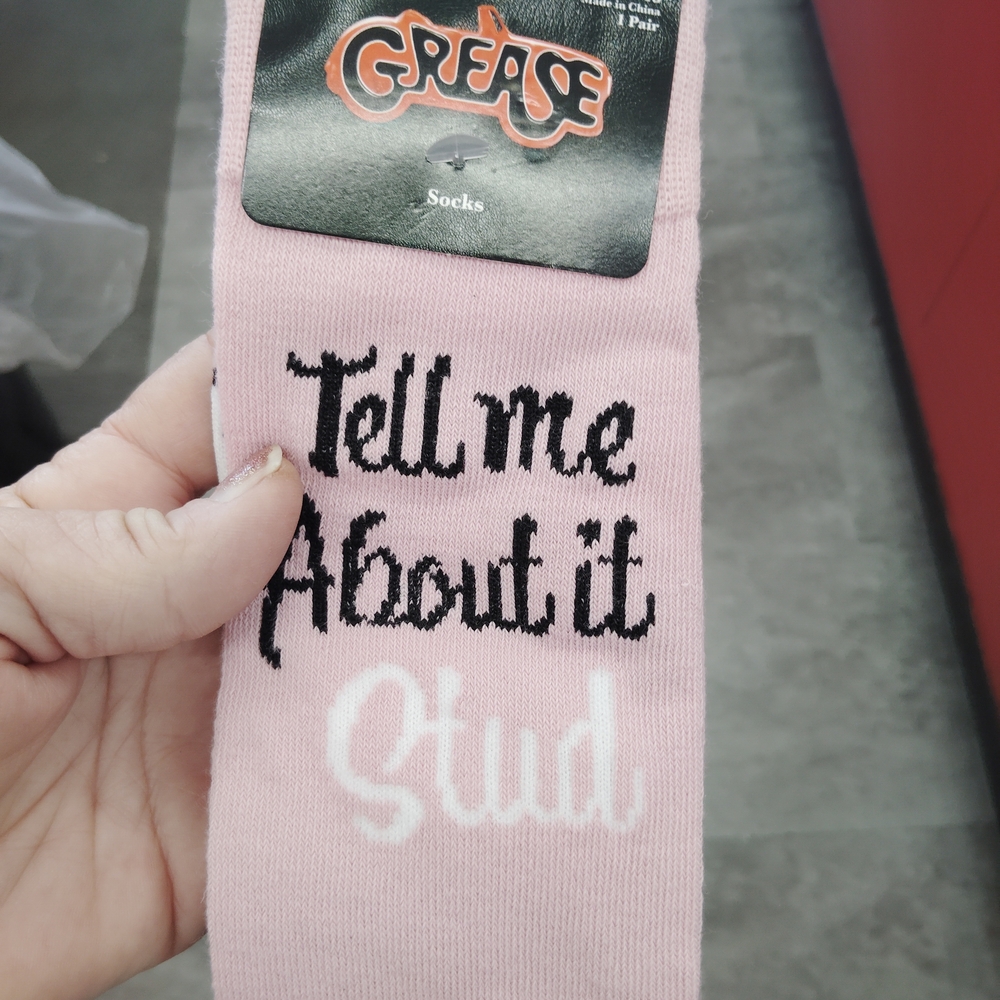 Pink Graphic Socks